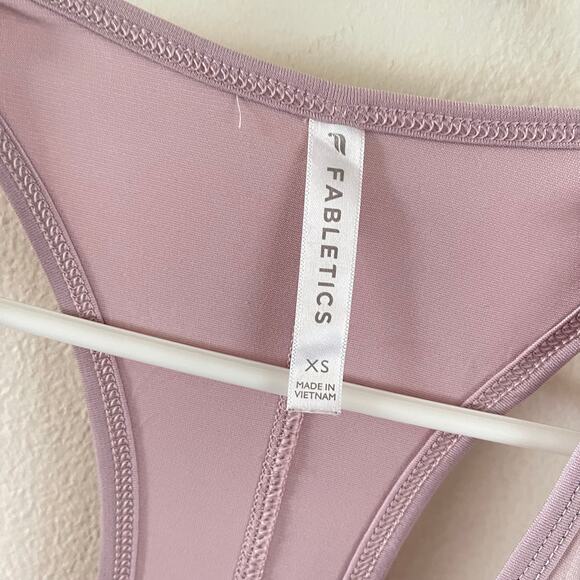 Fabletics Joyce Side Twist Tank Top Womens X-Small Pink Yoga Workout Exercise - Picture 5 of 8